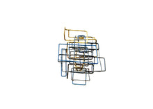 Load image into Gallery viewer, Scaffolding Brooch Blue
