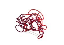 Load image into Gallery viewer, Re-Construction Brooch in Red
