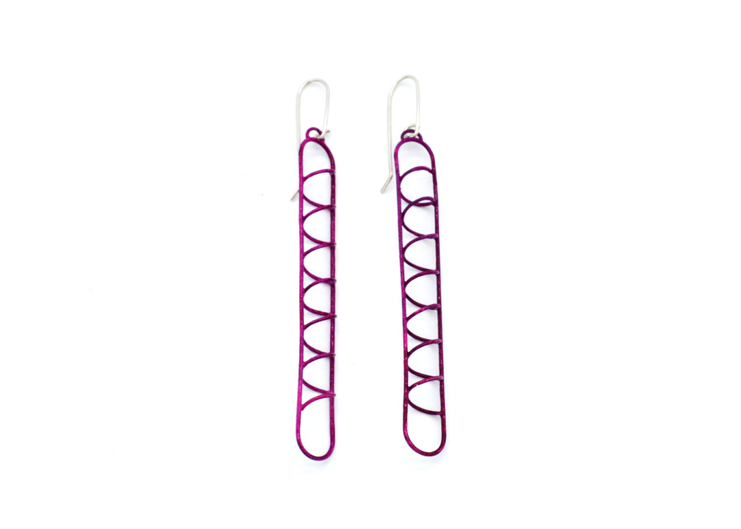 Container Earrings Link 1 Violet